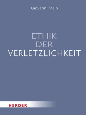 cover image of Ethik der Verletzlichkeit